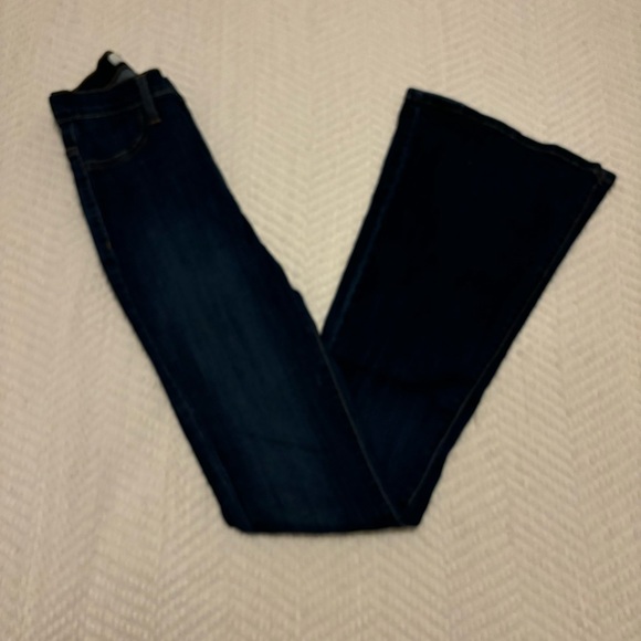 Vibrant MIU Women’s Flare Stretch Button Front Size 5 (W26) Super Soft Like New - Picture 2 of 13